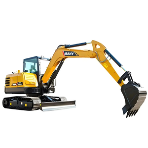 Miniexcavadora de ruedas de 5 toneladas SANY SY55Cpro usada, oruga con peso operativo de 6 toneladas, bomba de motor, componentes de núcleo de engranaje de Motor - Product Image 1