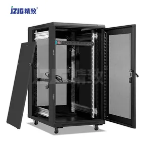 19 Inch 22u Enclosure Telecom Data Server Rack Glass Door Floor Standing Network Cabinet