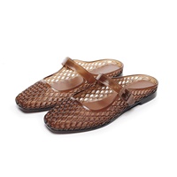 Nouvelles sandales plates d'été pour femmes - Style minimaliste avec boucle à l'orteil, design tressé en PVC, semelle plate et détails ajourés, sandales en gelée