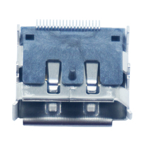20Pin SMT 소켓 4 쉘 테일 DIP 암 디스플레이 포트 DP 커넥터