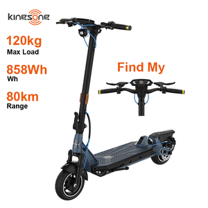 Trottinette à double freinage, moteur puissant, pente 25°, stock UE/US Trottinette électrique pliable pour adultes, pneus pneumatiques de 10 pouces, gamme 80 - Product Image 1