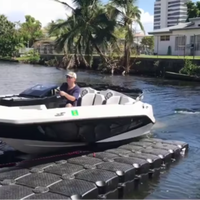 Tubes de Ponton Flotteur de Pêche Durable en Plastique Bleu Quai Flottant pour Ponton Utilisé pour Jet Ski et Piscine