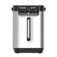 Longbank Nouvelle Bouilloire Électrique Intelligente 3L en Acier Inoxydable Brossé Noir avec Écran Tactile LED et Contrôle Multi-Températures