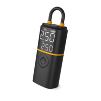 Gonfleur de pneus numérique sans fil portable rechargeable à modes variés compact, compresseur d'air pour voiture universel 12V