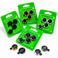 Protection d'objectif d'appareil photo en verre trempé Green Eagle Eye à couverture intégrale pour iPhone 17 Air 16 15 14 13 12 11 18 Pro Max