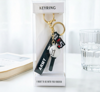 Mini porte-clés lumineux 3D, pendentif, merchandising Bangtan Boys, porte-clés mignon, pendentif de sac KPOP, cadeaux pour les fans