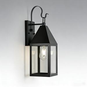 Modern minimalist industrial style <b>LED</b> wall lamp, electric villa outdoor <b>lighting</b>, black E27 outdoor door wall lamp - Product Image 1