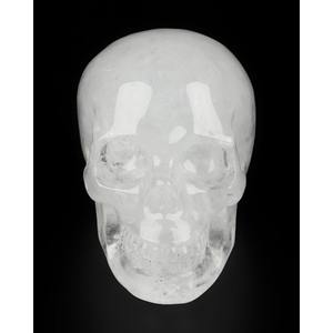 Crâne en cristal naturel sculpté, ornement en cristal poli pour la décoration de la maison et du bureau, collection de cadeaux artisanaux de guérison Reiki - Product Image 2