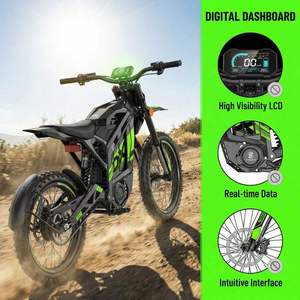 Motocicleta Todoterreno de Litio de 72V, Alcance de 85 km, Capacidad de Subida del 65%, Motor sin Escobillas de 3KW, 3 Velocidades, Impermeable - Product Image 3