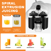 Presse-agrumes SHANGKAI 1,5 L 280 W, presse-agrumes double, facile à nettoyer, machine à jus électrique avec coupe-fruits intégré