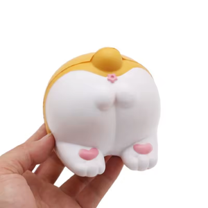 Adorable fesse de <span class=keywords><strong>Corgi</strong></span> en mousse PU pour soulager le stress, jouet promotionnel pour garçons et filles de 2 à 4 ans - Product Image 5