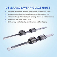 Nouveau système de guidage linéaire CNC haute précision et robuste GS MGN12C, moteur en acier pour roulement PLC, garantie 1 an