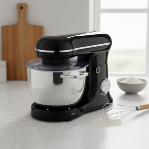 Batteur sur socle électrique 5L, 10 vitesses, tête inclinable, bol en acier inoxydable, compatible lave-vaisselle, usage domestique - Product Image 2