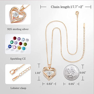Женское ожерелье из серебра 925 пробы - Product Image 3