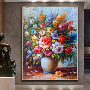 Pintura famosa flores plantas arte de parede, imagens e tela para decoração de casa quadros sala de estar