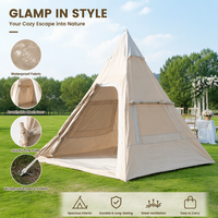 Tente Tipi Robuste et Imperméable pour Glamping en Plein Air, Mariages et Événements – Idéale pour Jardin et Fêtes en Station Balnéaire – Livraison Rapide