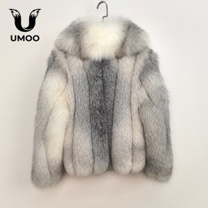 Abrigo de Piel de Zorro Auténtica Natural de Lujo para Mujer, Chaqueta Gruesa y Cálida de Invierno con Cuello Vuelto, Forro de Seda - Product Image 3