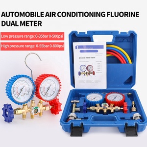 3 Way AC Manifold Gauge Set <strong>HVAC</strong> Diagnostic Charging <strong>Tool</strong> for Auto Household R12 R22 R502 Refrigerant Adjustable Quick Coupler - Product Image 2