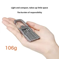 Aiguille d'éjection de carte SIM universelle en acier inoxydable tendance, support de téléphone, tournevis, trépied multifonctionnel pour appareil photo
