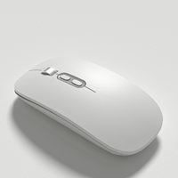 Mouse Isi Ulang Terlaris Mode Ganda BT 2.4G USB Mouse Nirkabel Tanpa Suara untuk Komputer Laptop Tablet Macbook