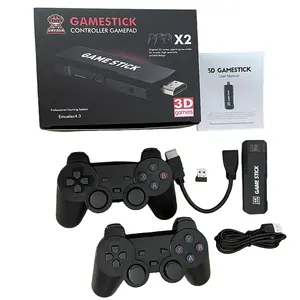 2.4G Pengontrol Nirkabel 40000 Game untuk FC PS1 GBA Konsol Video Game TV Retro Klasik 4K HD Konsol Stik Permainan X2 GD10