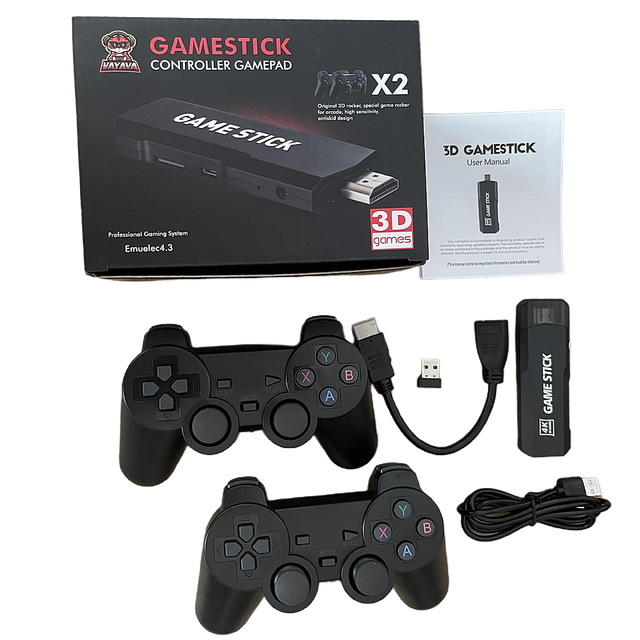 2.4G Wireless Controller 40000 Games for FC PS1 GBA Classic Retro TV Video Game Console 4K HD Consola Game Stick X2 GD10