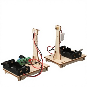 ชุดของเล่น<span class=keywords><strong>วิทยาศาสตร์</strong></span>ทำมือจากไม้ ชุดทดลองระบบเตือนภัยอินฟราเรด ของเล่นเสริมพัฒนาการสำหรับเด็กเล็ก - Product Image 1