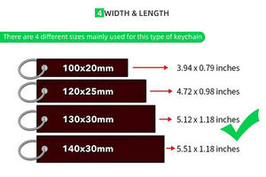 Portachiavi Jet Tag Personalizzato con LOGO, Ricamo e Sublimazione, Portachiavi Moto Intrecciato Bifacciale, Regalo Promozionale - Product Image 4