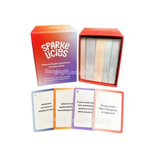 Custom 160 Question Cards Colorful Casado Parejas Relaciones Juegos de cartas para parejas - Product Image 2
