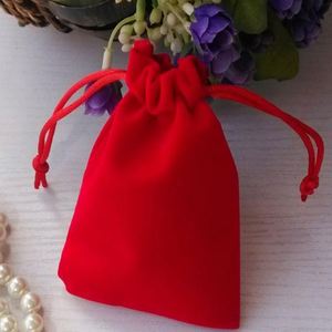 Custom logo High Quality Drawstring Velvet Jewelry Gift Storage and <b>Packaging</b> <b>Bag</b> for Bangles, Necklace Wholesale, OEM Service - Product Image 3