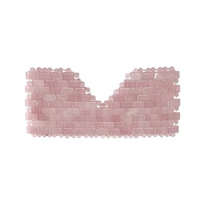 Natural Rose Quartz <b>Cold</b> <b>Eye</b> <b>Mask</b> Fatigue Relief Pink Crystal <b>Eye</b> Cover - Product Image 2
