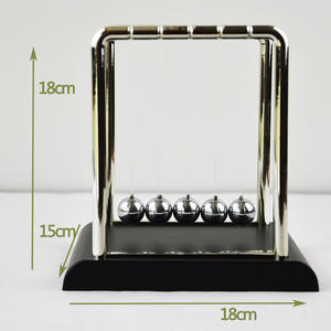 クリエイティブな催眠術師の小道具、キネティッククラフト、ニュートンのゆりかご、振り子、金属ボールの動き、ホリデーギフト、オフィスデスクトップデコレーション - Product Image 6