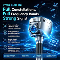 Récepteur GNSS RTK SLAM Hi-Target V700S, instrument de topographie, GPS portable, scanner laser 3D Lidar, Power 20 Argent/Noir