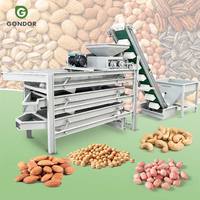 Schilmachine, zaadseparator, grinder, machine voor het verwijderen van tropische amandelschillen, schelpvergruizer voor hazelnoten en zeef.