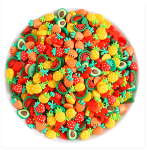 Charmes en résine Kawaii pour ongles, cabochons plats, fraise, ananas, pastèque, avocat, carotte, cerise, fruits et légumes - Product Image 5