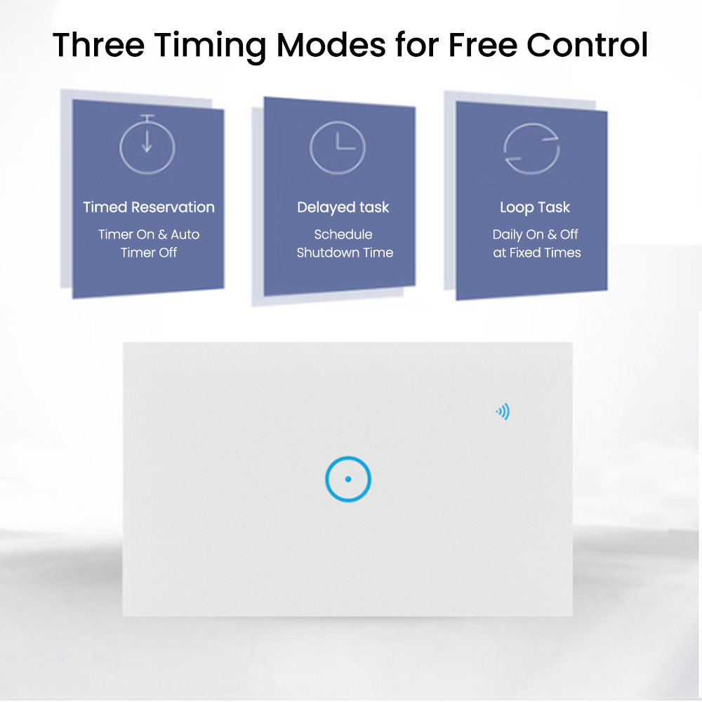 Alice Google Home Alexa Inteligente Us Light Switch Remote Control 1/2/3/4gang Smartlife Remote Control Smart Wifi Wall Switch