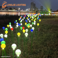 Lampe à roseau LED H:70CM D:8CM, nouvelle lampe de jardin extérieure étanche, éclairage paysager unique pour pelouse, lampe à fibre optique pour décoration de jardin