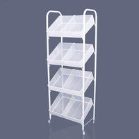 Étagère de présentation verticale en métal pour gondole de supermarché, détachable, moderne et personnalisable, pour snacks et produits de magasin de proximité