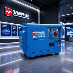 Générateur diesel silencieux 6,5 kW, 7,5 kW max, monophasé, triphasé, puissance égale, portable, insonorisé, générateur d'énergie de secours - Product Image 2