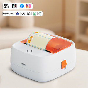 เครื่องพิมพ์ภาพถ่ายพกพาขนาดเล็ก 58 มม. แบบพกพา ใช้ความร้อน เชื่อมต่อบลูทูธ  พิมพ์สีได้  สำหรับทำป้ายสติกเกอร์ - Product Image 1