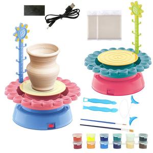 Kit de arte artesanal para niños, máquina de alfarería, juego de paleta de pintura artesanal, <span class=keywords><strong>juguete</strong></span> educativo, alfarería eléctrica - Product Image 2