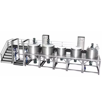 Ligne de production complète de savon liquide, machine à fabriquer des détergents, mélangeur de shampoing, agitateur, moteur 50L-10000L, haute productivité