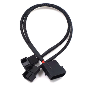 4Pin 3Pin konektor PWM ke Molex casing komputer kipas kabel adaptor daya - Product Image 2