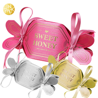 Boîte en papier pour fête, noël, Baby Shower, faveur de mariage, petite porte à bonbons, emballage cadeau, pour les invités