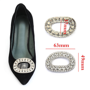 Runner Teen Girl Regalo Decorativo Metallo Zapato Hebilla di Strass Alfabetos Cordones Encantos para personalizar - Product Image 3