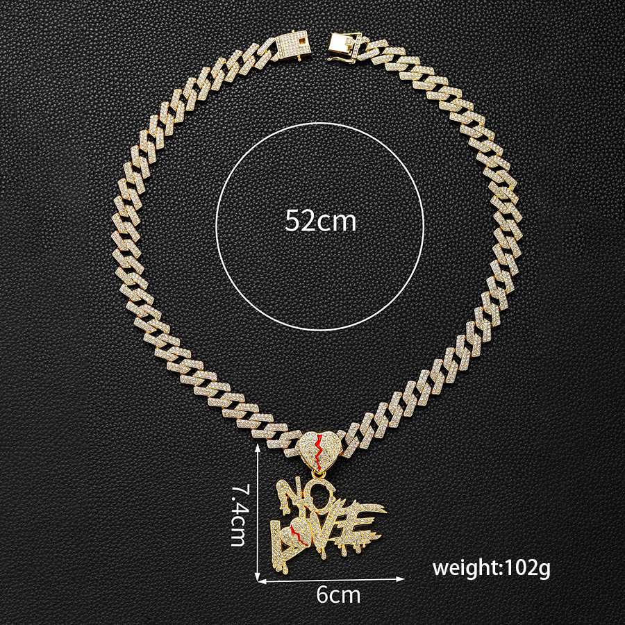 Pendant with Cuban Chain Necklace
