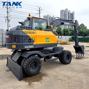 Excavadora de Ruedas <span class=keywords><strong>HYUNDAI</strong></span> HW80G Original, Máquina Excavadora de Alta Eficiencia en Stock - Product Image 5