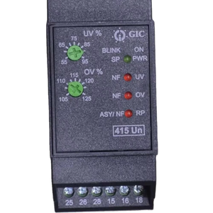 Relais de contrôle miniature haute puissance 5A 240V avec surveillance de tension, contact en cuivre 1NC, série MAC04D0100 GIC SM500 - Product Image 1
