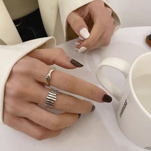 S925 Sterling <b>Silver</b> Wave Fence <b>Ring</b> Geometric Design For Women's Index Finger Minimalist Fashion Jewelry Gift - Product Image 2