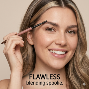 Paquet de 6 couleurs de haute qualité Crayon à sourcils mince végétalien à double extrémité avec logo personnalisé Crayon à sourcils automatique triangle à pointe ultra fine - Product Image 1